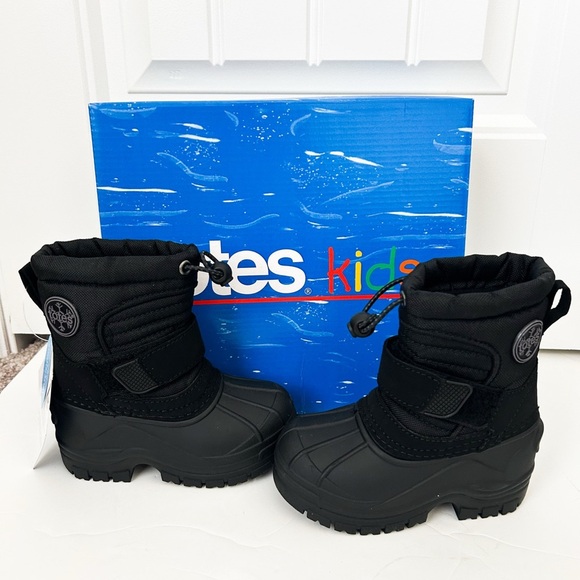 NIB Totes Boys Snow Boots Taelor Black Size 6T - Picture 1 of 5